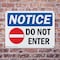 Signmission Do Not Enter OSHA Notice Sign, Plastic, 14in W x 10in L, 2PK OS-2PACK-NS-P-1014-L-15438 - alternate 4